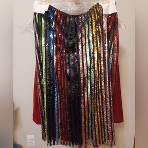Womens Sequin Skirt